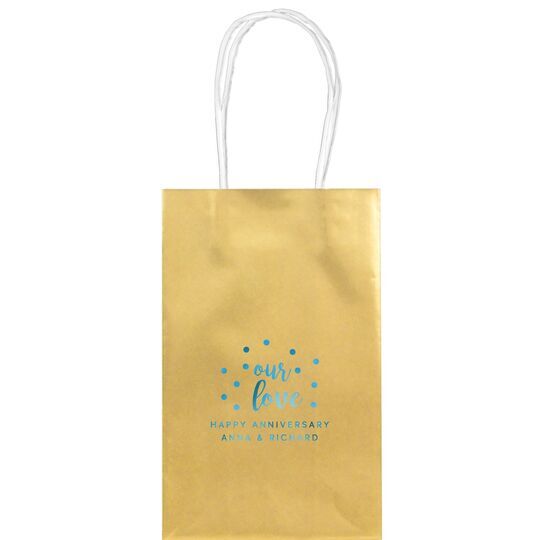 Confetti Dots Our Love Medium Twisted Handled Bags